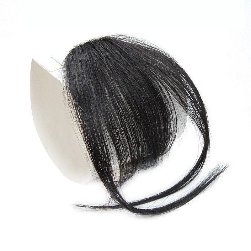 Clip-In Wispy Bangs Hair Extensions – High-Quality Synthetic Fiber, 6-Inch Length