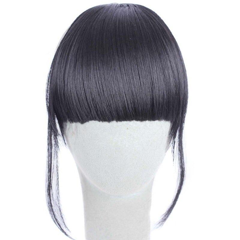 Clip-In Wispy Bangs Hair Extensions – High-Quality Synthetic Fiber, 6-Inch Length