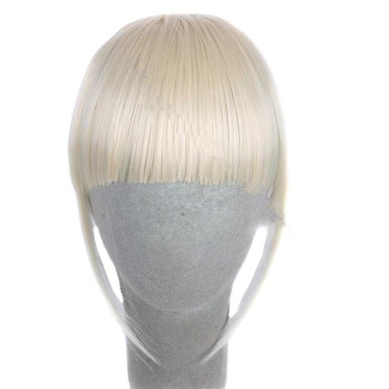 Clip-In Wispy Bangs Hair Extensions – High-Quality Synthetic Fiber, 6-Inch Length