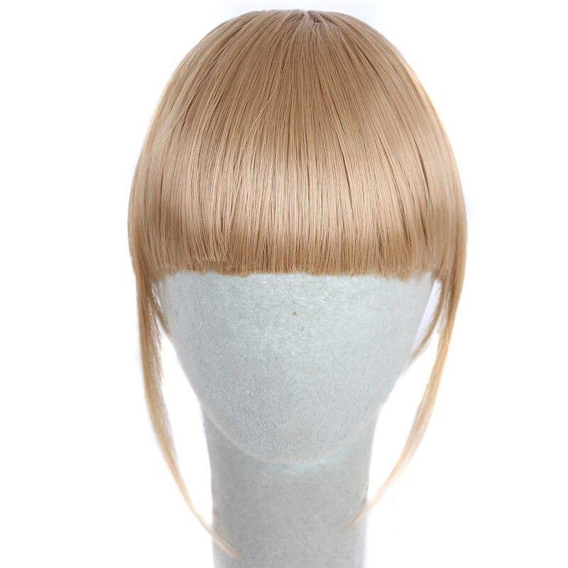 Clip-In Wispy Bangs Hair Extensions – High-Quality Synthetic Fiber, 6-Inch Length