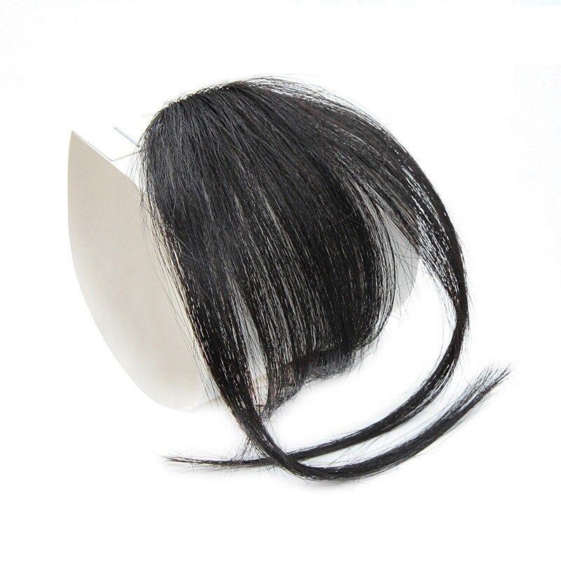 Clip-In Wispy Bangs Hair Extensions – High-Quality Synthetic Fiber, 6-Inch Length