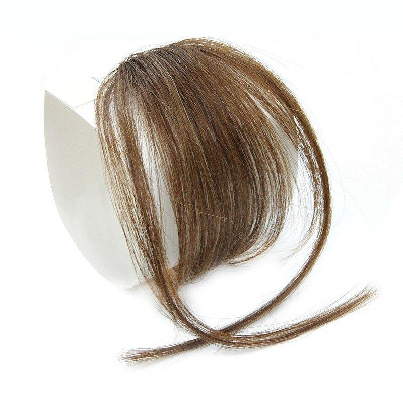 Clip-In Wispy Bangs Hair Extensions – High-Quality Synthetic Fiber, 6-Inch Length