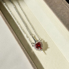 Load image into Gallery viewer, Couples Necklace Set - Matching Heart and Sword Pendants in Gold and Silver - Couple Jewelry Necklace for Him and Her
