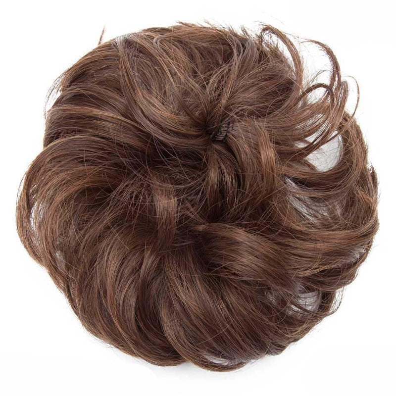 Curly Messy Bun Hair Wig Scrunchie Ponytail Extensions – Effortless Styling in Seconds