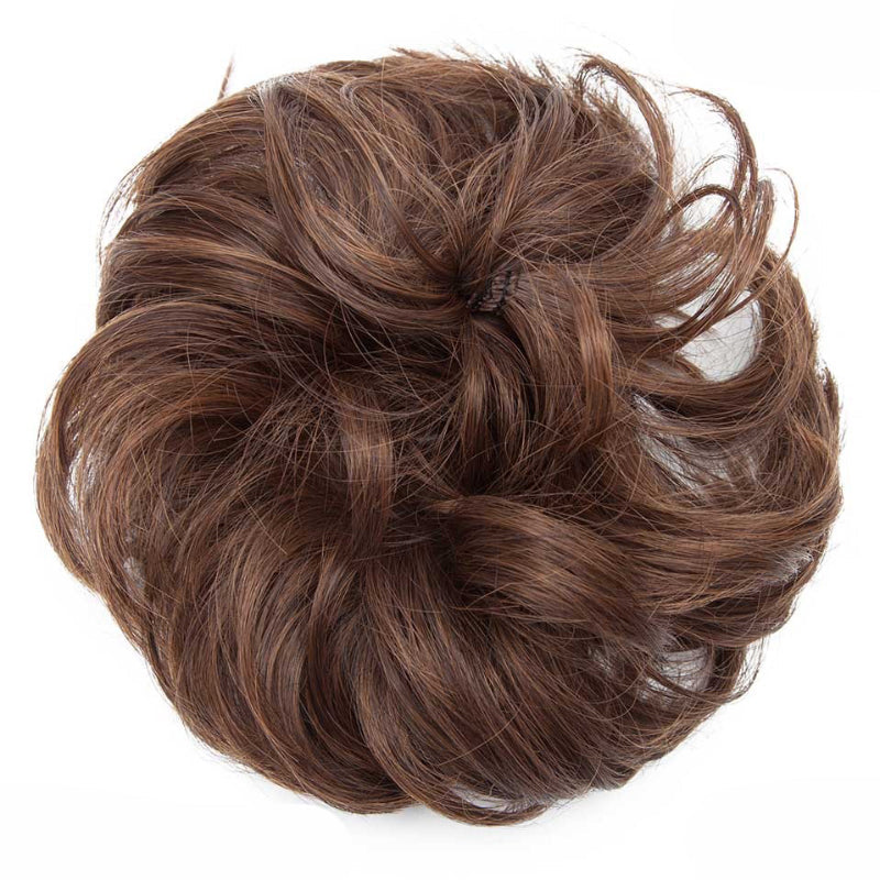 Curly Messy Bun Hair Wig Scrunchie Ponytail Extensions – Effortless Styling in Seconds