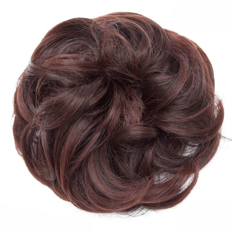 Curly Messy Bun Hair Wig Scrunchie Ponytail Extensions – Effortless Styling in Seconds