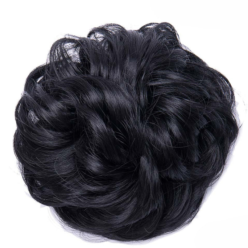 Curly Messy Bun Hair Wig Scrunchie Ponytail Extensions – Effortless Styling in Seconds