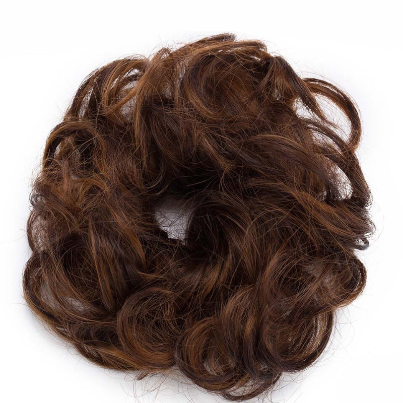 Curly Messy Bun Hair Wig Scrunchie Ponytail Extensions – Effortless Styling in Seconds