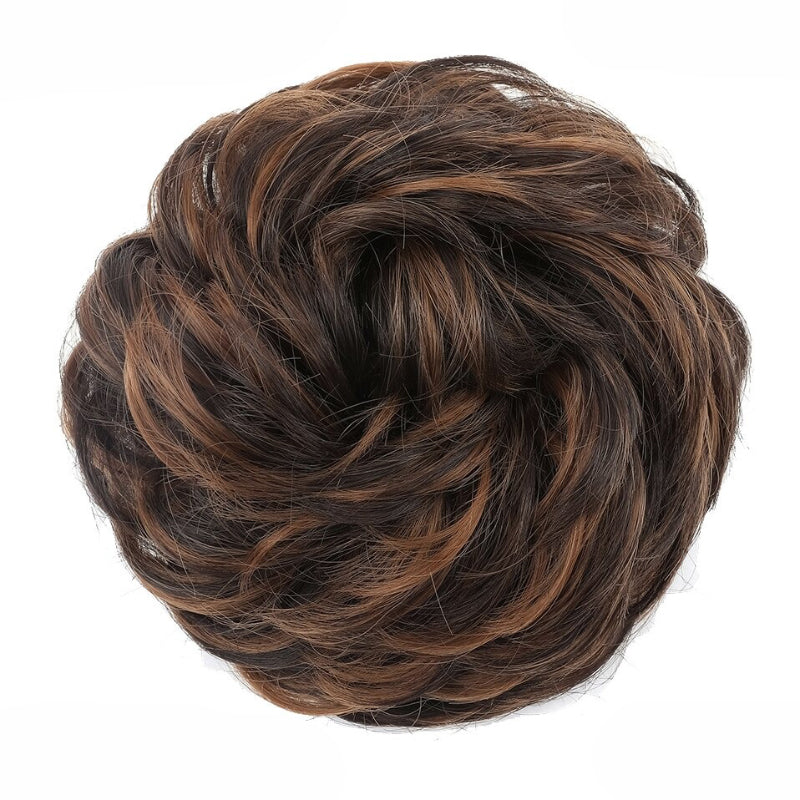 Curly Messy Bun Hair Wig Scrunchie Ponytail Extensions – Effortless Styling in Seconds