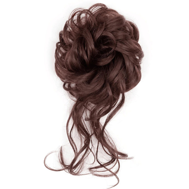 Curly Messy Hair Bun Scrunchie Extension Wig – Effortless Hair Accessory for Chic Style
