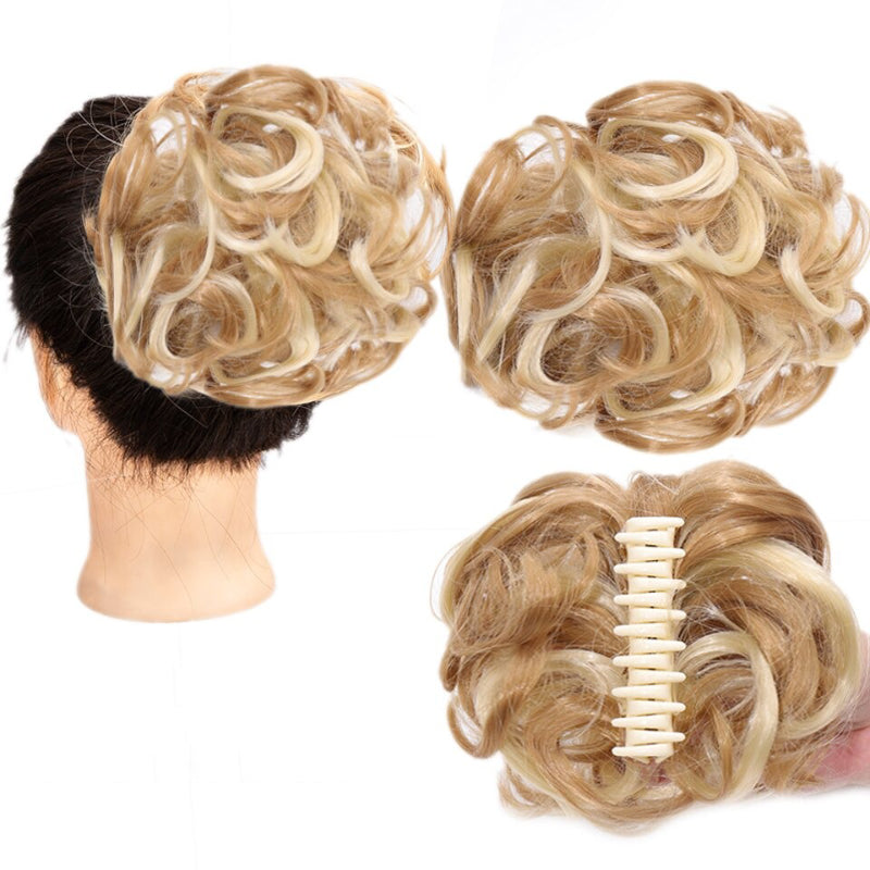Curly Messy Ponytail Claw Clip-in Hair Bun Extension – Lightweight and Easy to Use