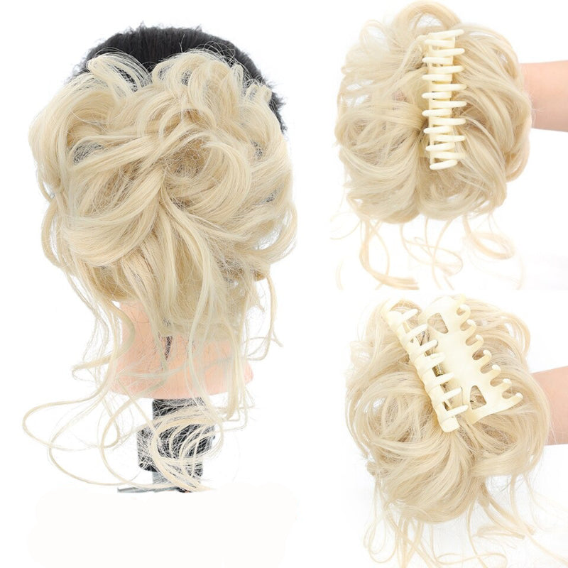 Curly Messy Ponytail Claw Clip-in Hair Bun Extension – Lightweight and Easy to Use