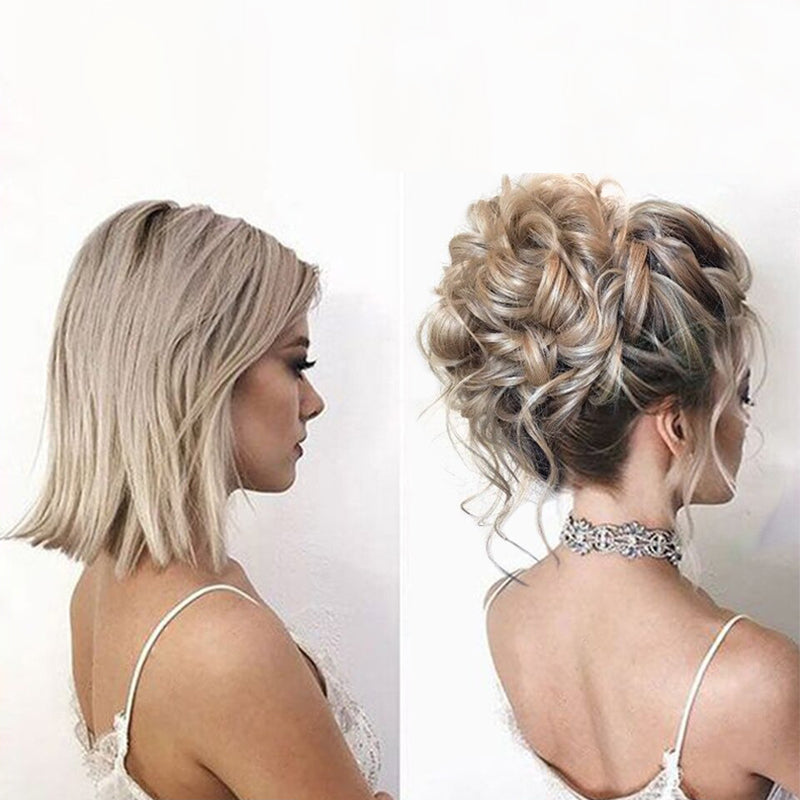 Curly Messy Ponytail Claw Clip-in Hair Bun Extension – Lightweight and Easy to Use