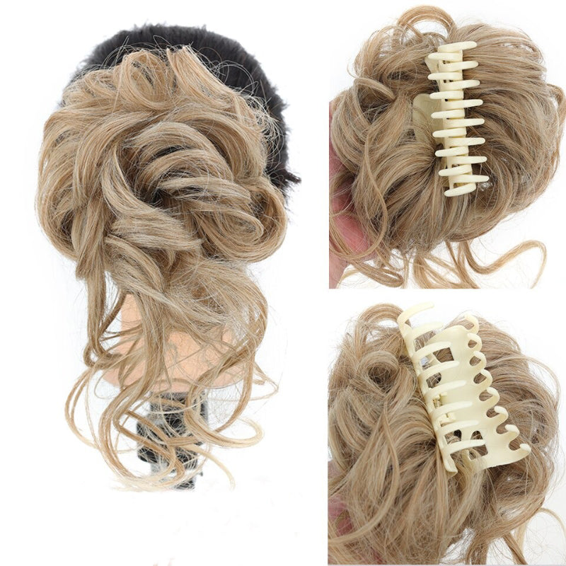 Curly Messy Ponytail Claw Clip-in Hair Bun Extension – Lightweight and Easy to Use