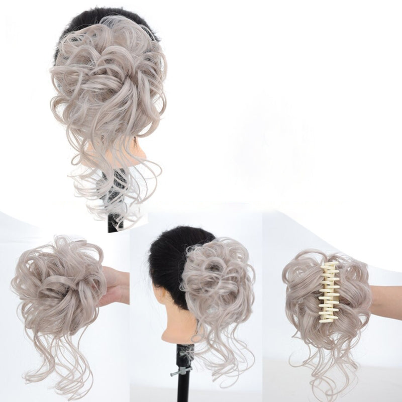 Curly Messy Ponytail Claw Clip-in Hair Bun Extension – Lightweight and Easy to Use