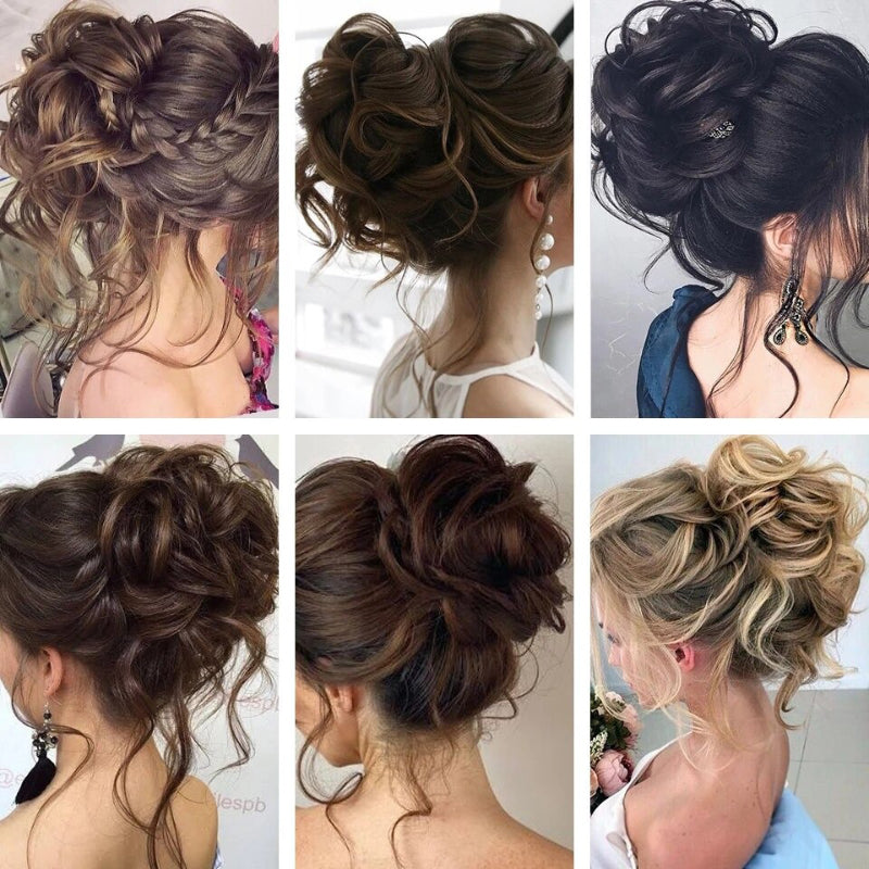 Curly Messy Ponytail Claw Clip-in Hair Bun Extension – Lightweight and Easy to Use