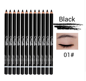 MENOW 12 Colors Eye Make Up Eyeliner Pencil Waterproof Eyebrow Beauty Pen Eye Liner Lip sticks Cosmetics  P08005