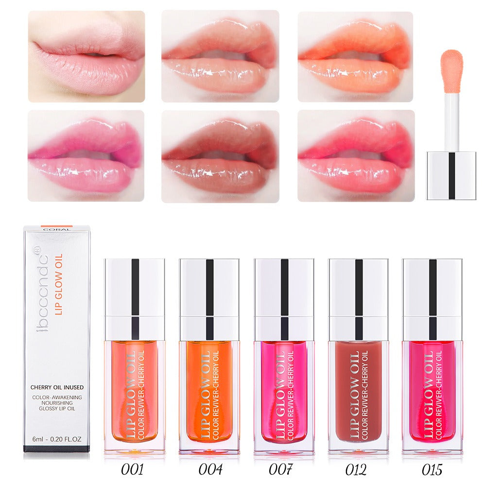 Ibcccndc Lip Oil Lip Balm Moisturizing Lip Glaze Transparent Toot Lip Nectar Lip Oil