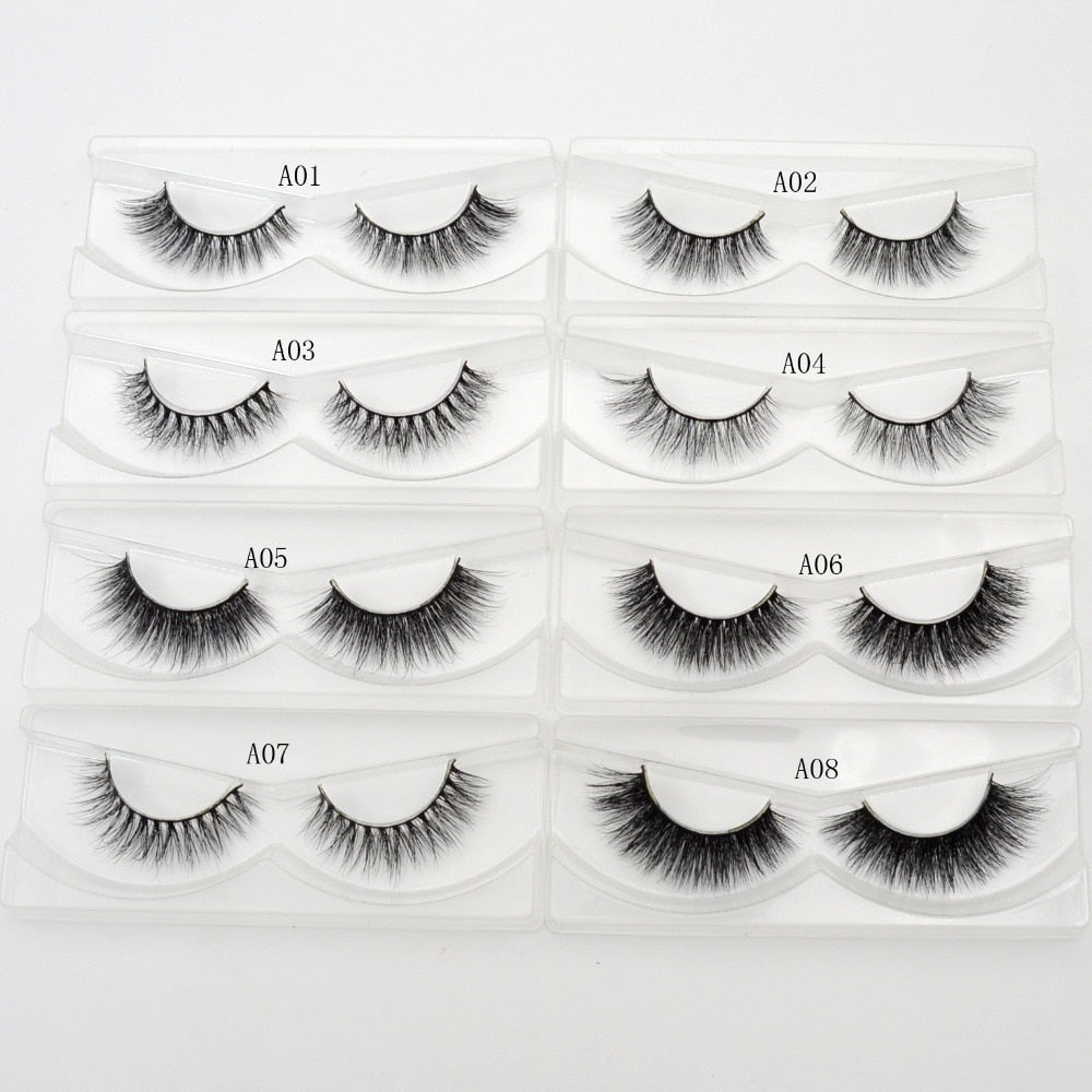 3D Mink Eyelashes Crossing Mink Lashes Hand Made Full Strip Eye Lashes 34 Styles cilios naturais False Lashes