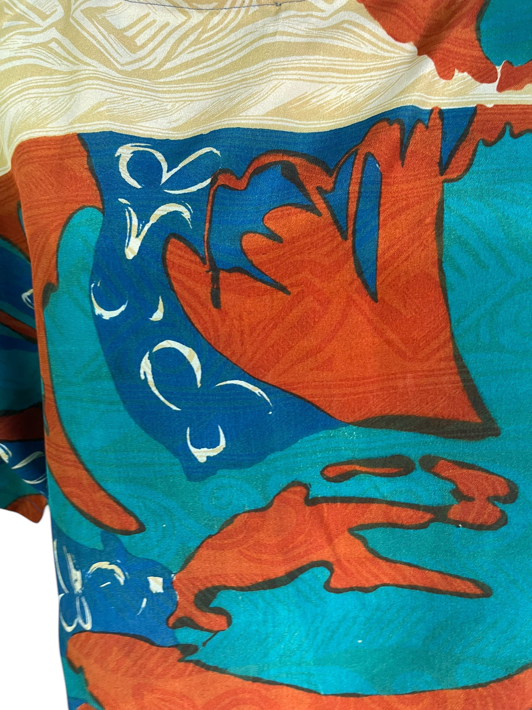 PRC6501 Avatar Pure Silk Side Slit Top