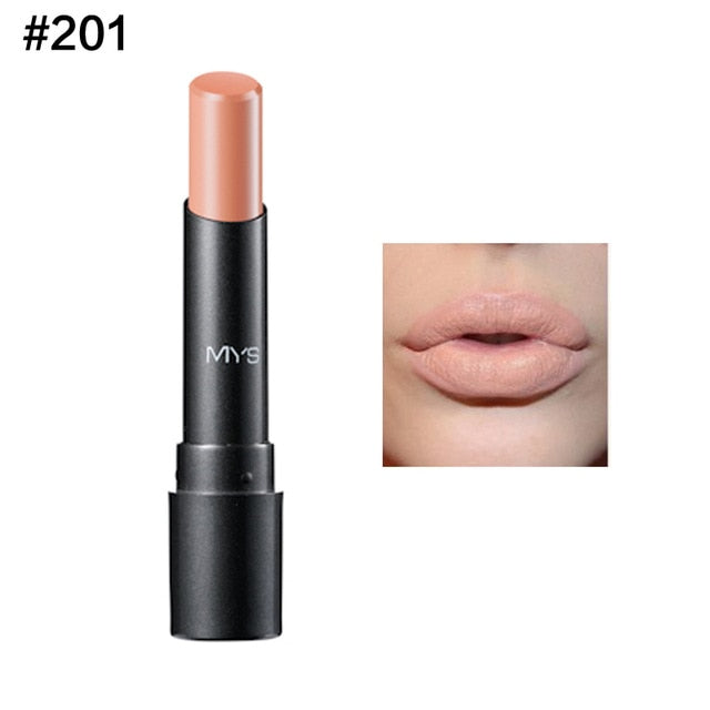 MYS Brand Beauty Matte Lipstick Long Lasting Tint Lips Cosmetics Lipgloss Maquiagem Makeup Red Batom