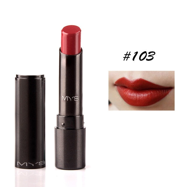 MYS Brand Beauty Matte Lipstick Long Lasting Tint Lips Cosmetics Lipgloss Maquiagem Makeup Red Batom