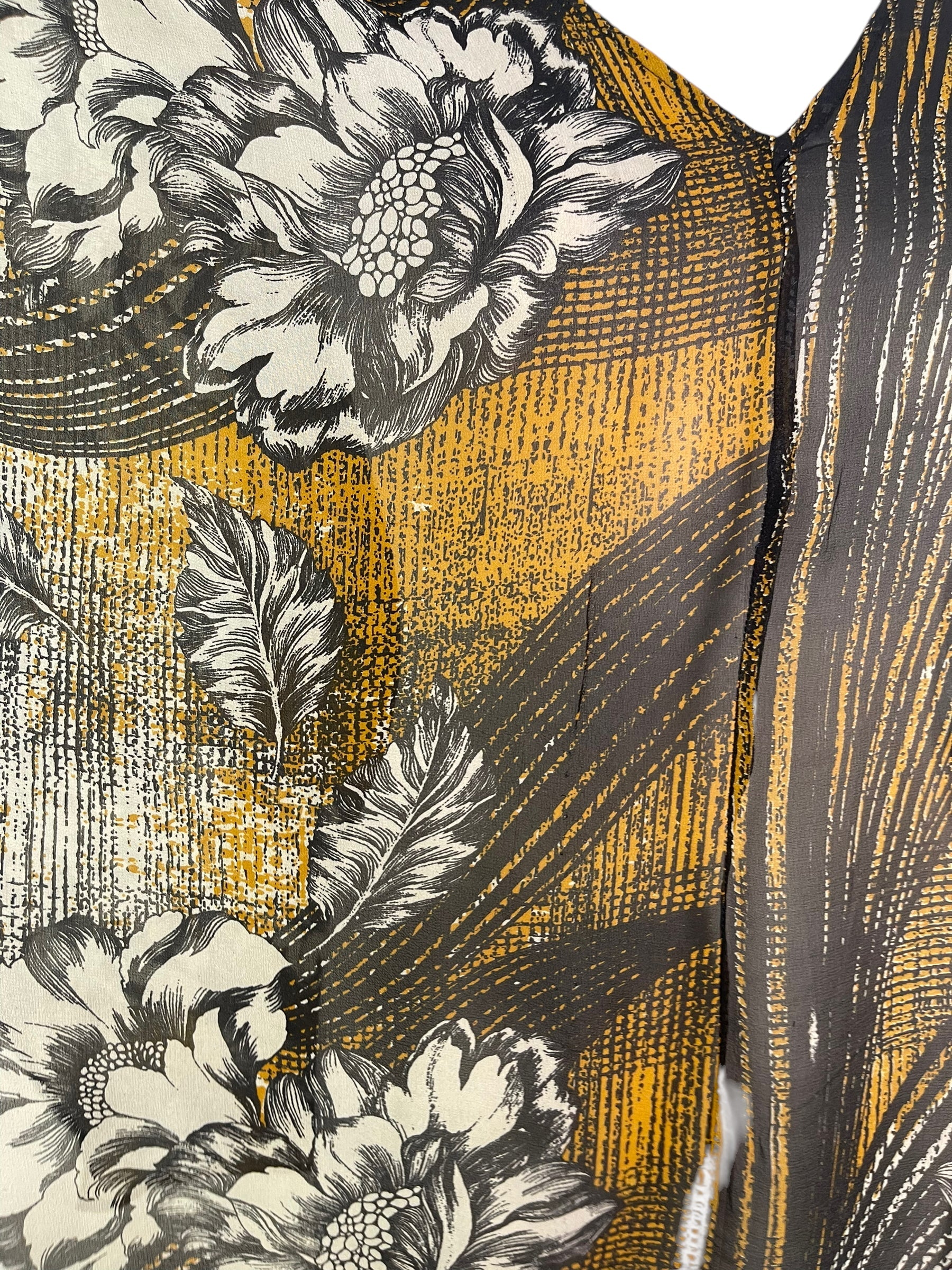 PRG6304 Sheer Avatar Pure Silk Waterfall Top