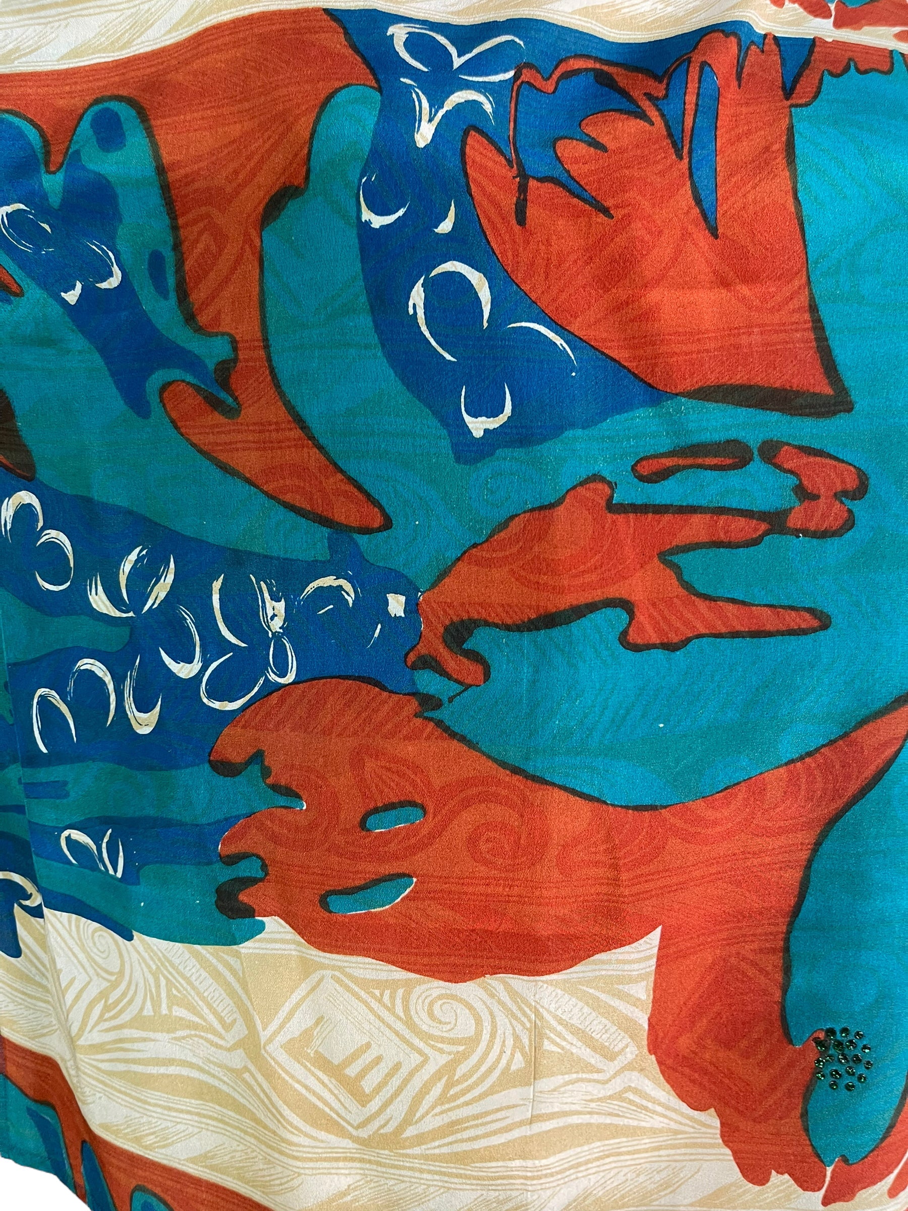 PRC6501 Avatar Pure Silk Side Slit Top