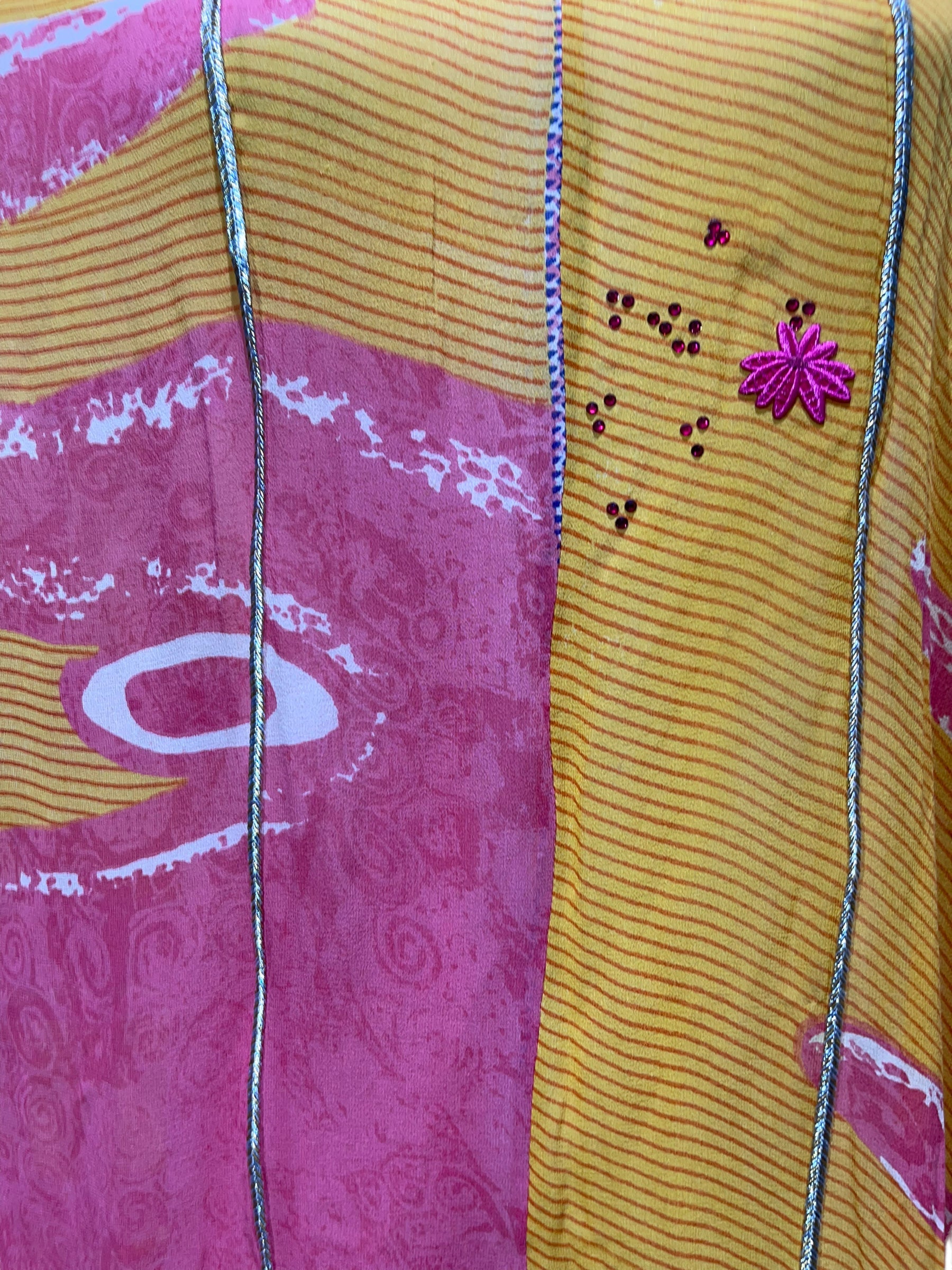 FINAL SALE PRG5184 Sheer Avatar Pure Silk Waterfall Top