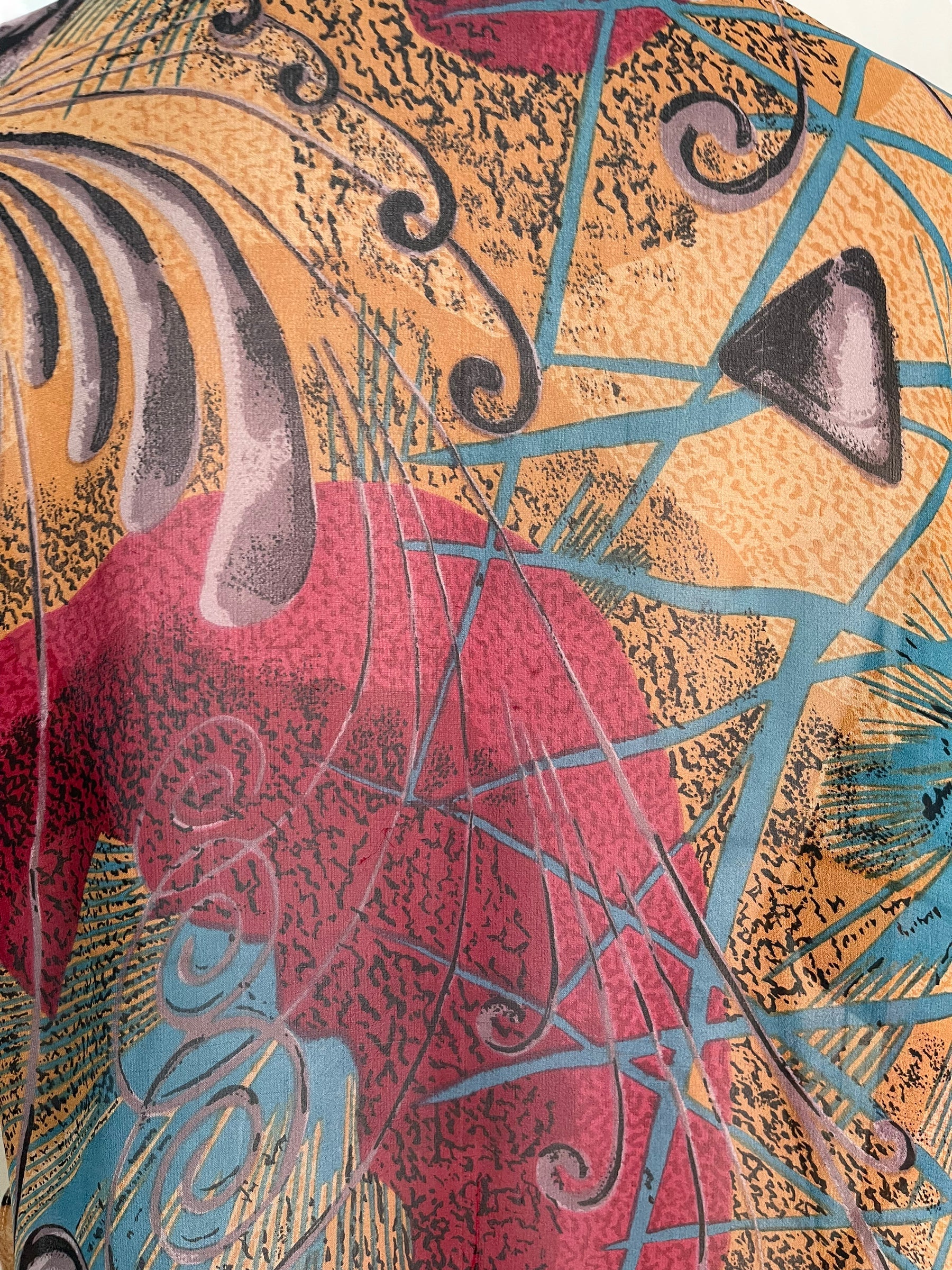 FINAL SALE PRG6265 Sheer Avatar Pure Silk Side Slit Top