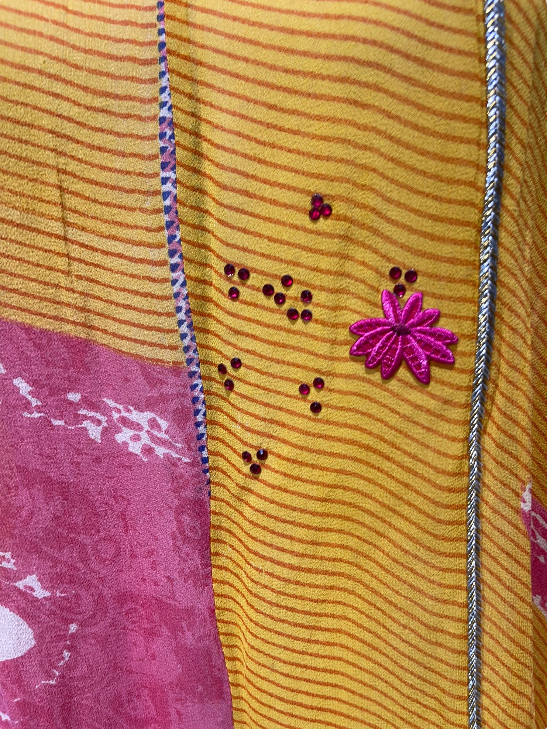 FINAL SALE PRG5184 Sheer Avatar Pure Silk Waterfall Top