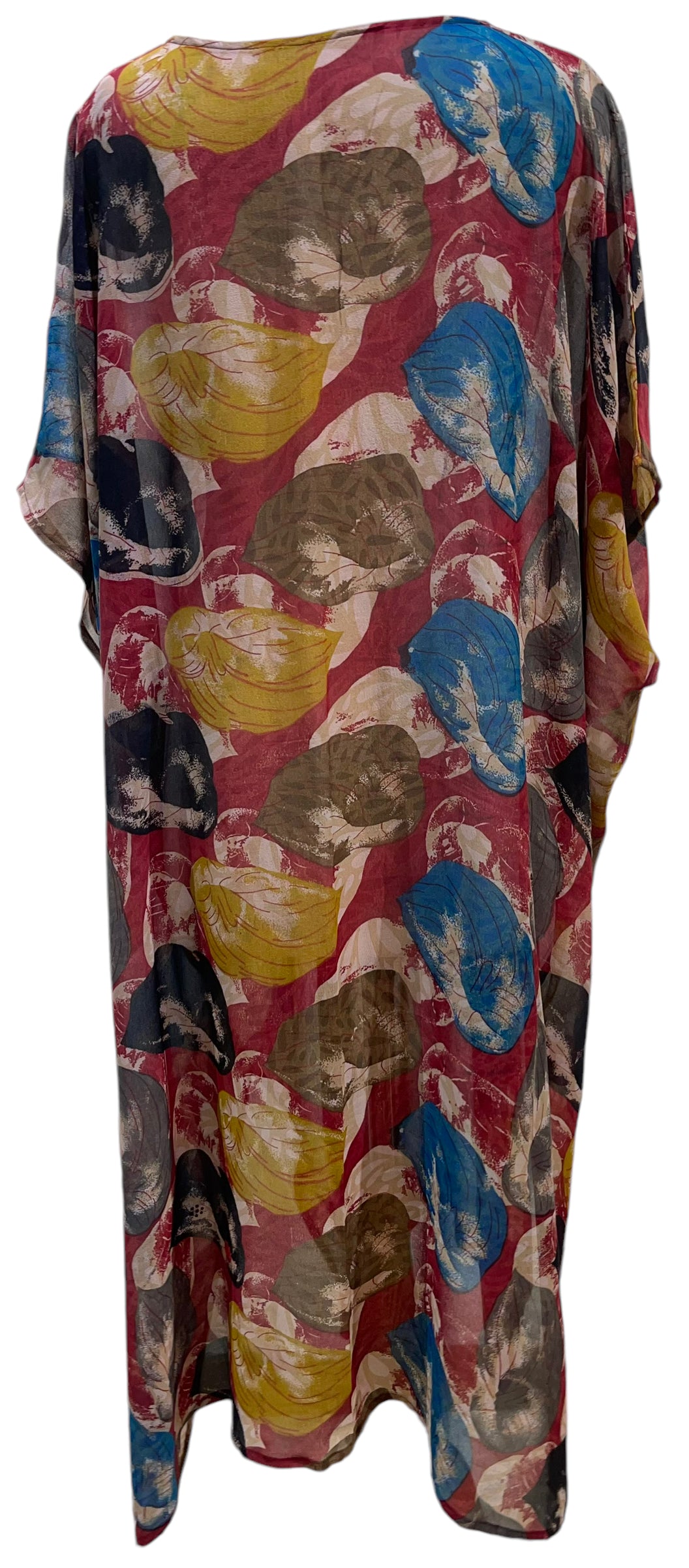 FINAL SALE PRG5844 Sheer Avatar Pure Silk Maxi Kaftan