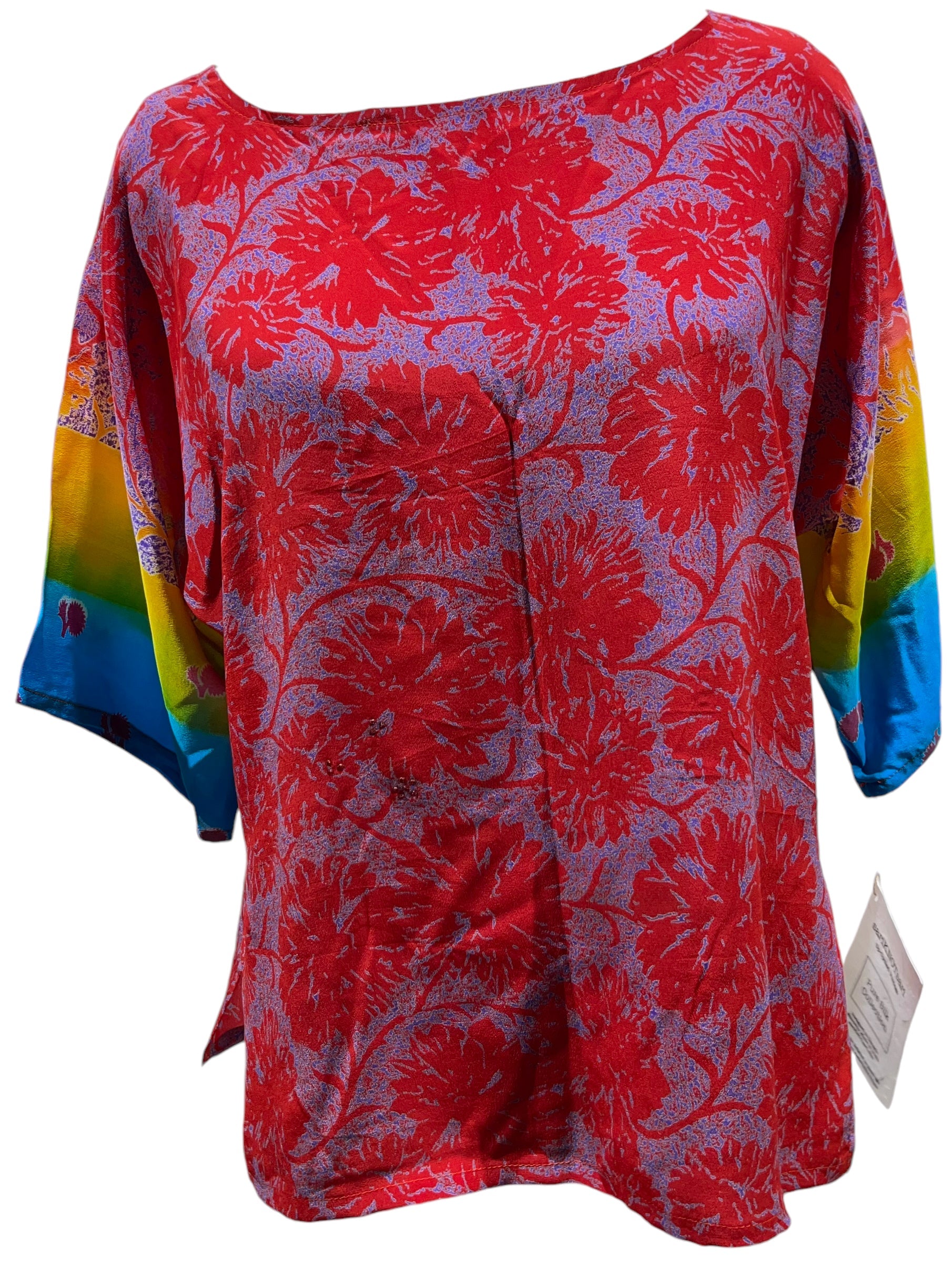 FINAL SALE PRC5214 Avatar Pure Silk Side Slit Top