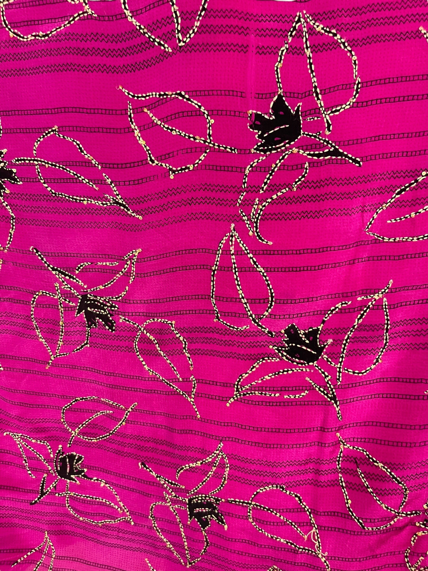 PRC6934 Avatar Pure Silk Long Tunic with Side Ties