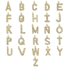 Load image into Gallery viewer, Dainty Diamond Initial Lariat Necklace with Open Heart Design – Elegant Personalized Jewelry
