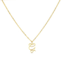 Load image into Gallery viewer, Dainty Gold Initial Necklace for Women – Personalized Heart-Shaped Stainless Steel Jewelry, 45cm
