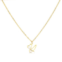 Load image into Gallery viewer, Dainty Gold Initial Necklace for Women – Personalized Heart-Shaped Stainless Steel Jewelry, 45cm
