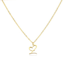 Load image into Gallery viewer, Dainty Gold Initial Necklace for Women – Personalized Heart-Shaped Stainless Steel Jewelry, 45cm
