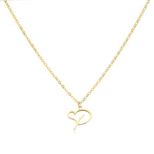 Load image into Gallery viewer, Dainty Gold Initial Necklace for Women – Personalized Heart-Shaped Stainless Steel Jewelry, 45cm
