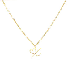 Load image into Gallery viewer, Dainty Gold Initial Necklace for Women – Personalized Heart-Shaped Stainless Steel Jewelry, 45cm
