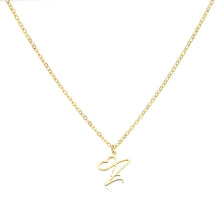 Load image into Gallery viewer, Dainty Gold Initial Necklace for Women – Personalized Heart-Shaped Stainless Steel Jewelry, 45cm
