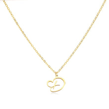 Load image into Gallery viewer, Dainty Gold Initial Necklace for Women – Personalized Heart-Shaped Stainless Steel Jewelry, 45cm
