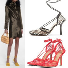 Load image into Gallery viewer, Processing Time:7-15 days after placing orders Women's Summer Fashion Sexy Hollow Out Water Diamond Mesh Bread Head Sandals European and American High Heel Show Shoesdals

