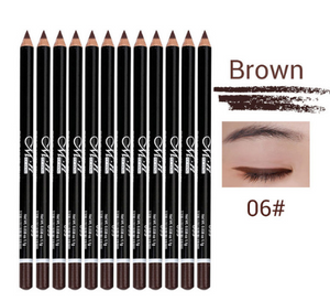 MENOW 12 Colors Eye Make Up Eyeliner Pencil Waterproof Eyebrow Beauty Pen Eye Liner Lip sticks Cosmetics  P08005