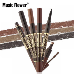 Eye brow Makeup Set Eyeliner+Eyebrow Powder+Eyebrow Brush Long-lasting Waterproof Quick Dry Comestic Tools