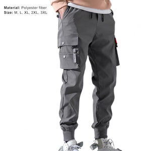 Autumn Men Pants Hip Hop Harem Joggers Pants New Male Trousers Mens Solid Multi-pocket Cargo Pants Skinny Fit Sweatpants