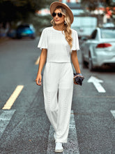 Load image into Gallery viewer, Spring And Summer New Women's Fashion Solid Color Casual Knitted Round Neck Suit
