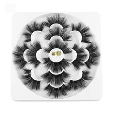 Load image into Gallery viewer, 7 Pairs 3D Mink Hair False Eyelashes 25mm Lashes Thick Long Wispy Fluffy Handmade False Eyelashes
