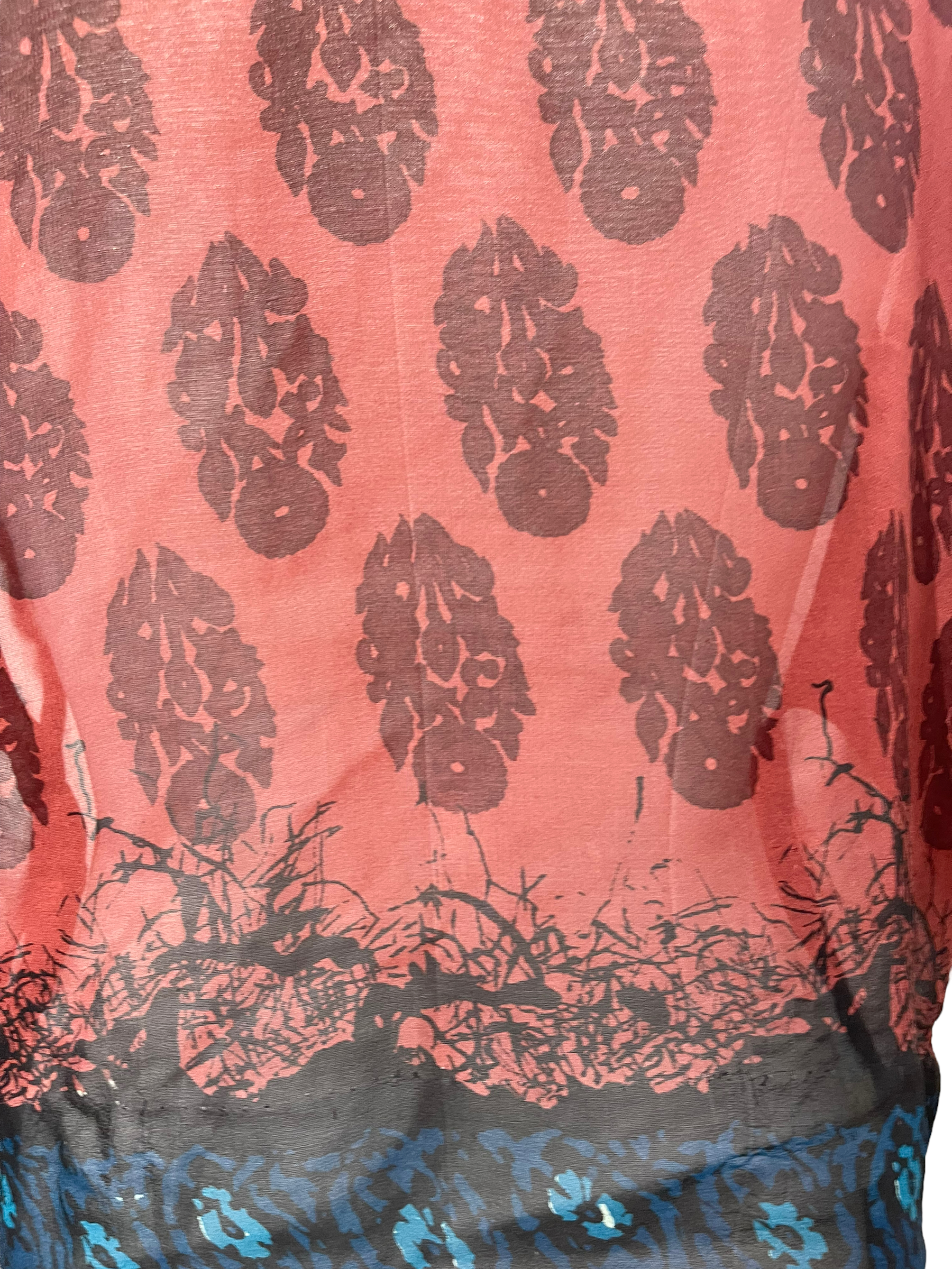 FINAL SALE PRG1213 Marge Dursley Sheer Avatar Pure Silk Boxy Top