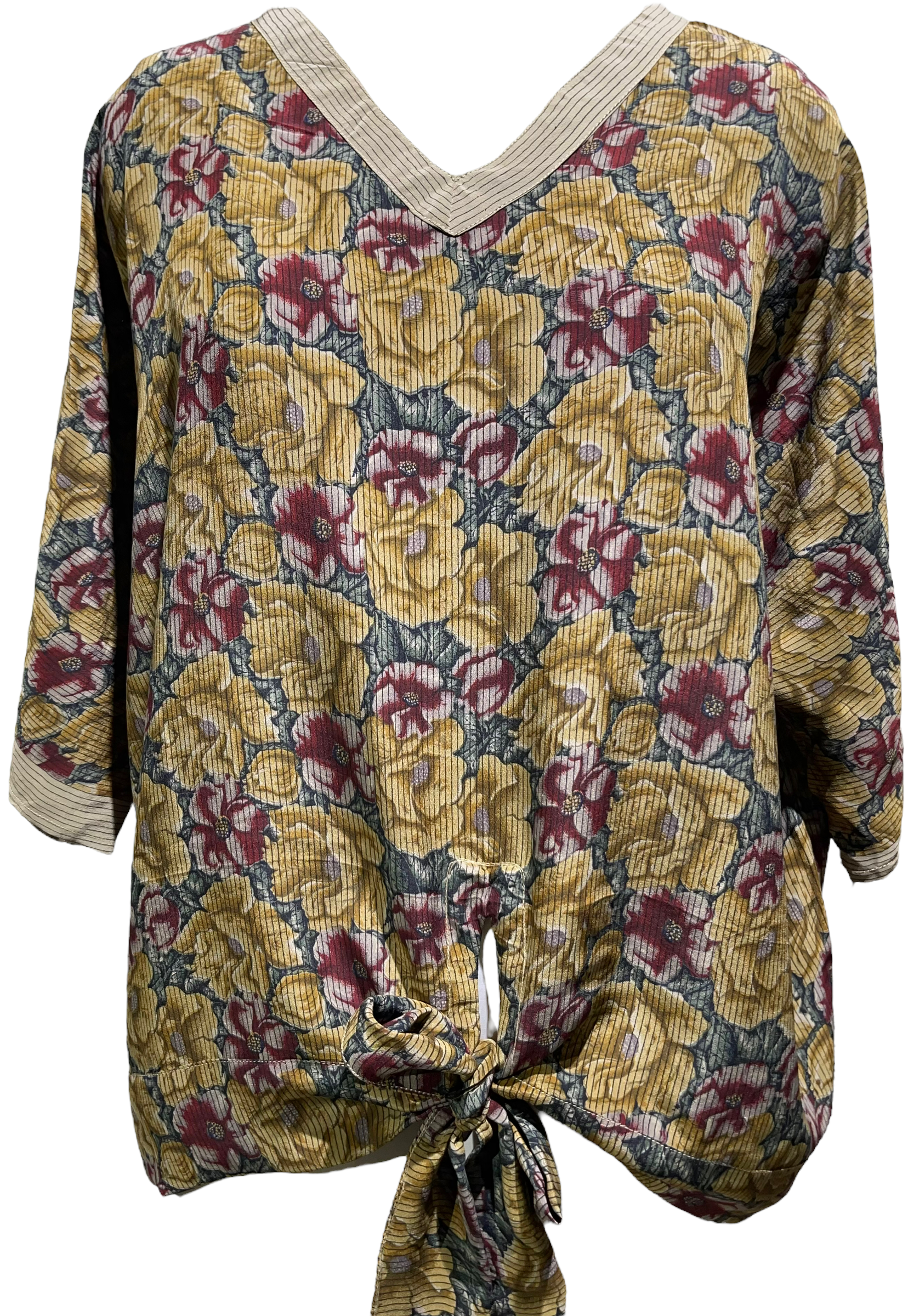 FINAL SALE Alethea Garstin Avatar Pure Silk Front Tie Top